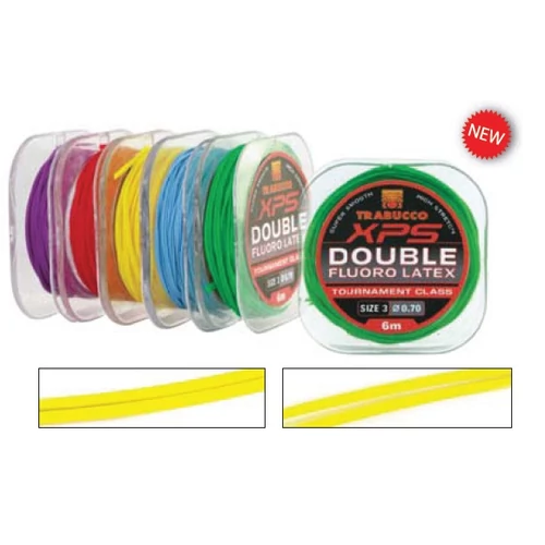 Trabucco Double Fluoro Latex 5/0.9mm 6m