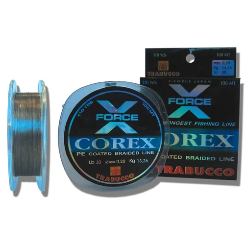 Trabucco X-Force Corex Pe Coated 100 m 0,10 mm fonott zsinór