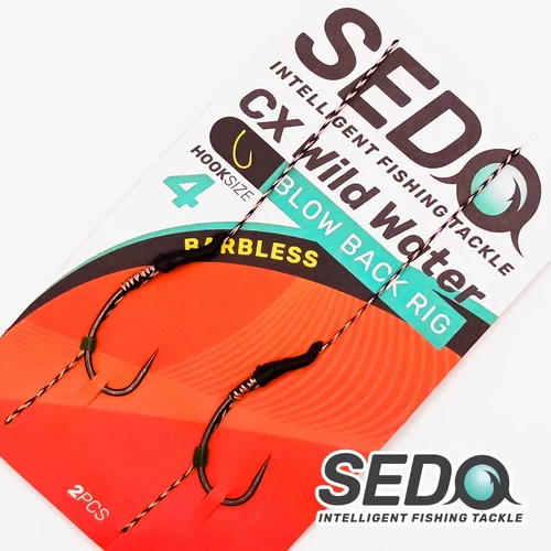 SEDO CX Wild Water Blow Back Barbless Előkötött Bojlis Előke 6
