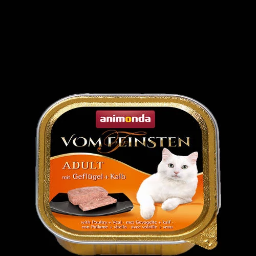 Animonda Vom Feinsten Adult (baromfi,borjú) alutálkás - Felnőtt macskák részére (100g)