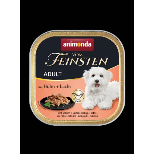 Animonda Vom Feinsten Adult (csirke,lazac mártásban) alutálkás - Felnőtt kutyák részére (150g)