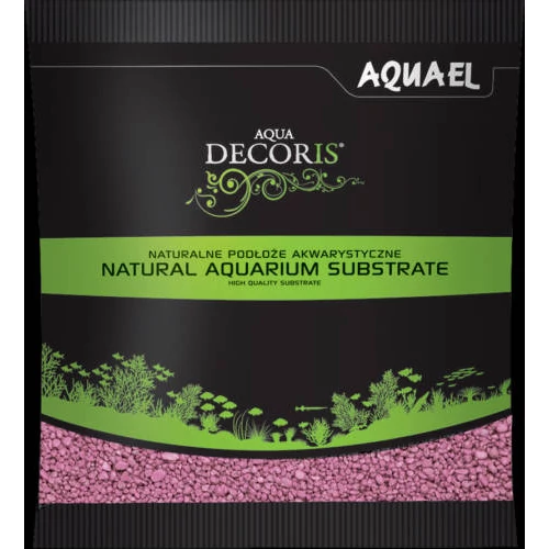AquaEl Decoris Fuchsia - Akvárium dekorkavics (fukszia lila) 2-3mm (1kg)