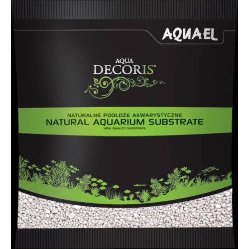AquaEl Decoris White - Akvárium dekorkavics (fehér) 2-3mm (1kg)