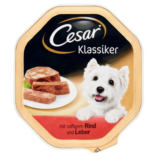 Cesar Adult alutálkás eledel - marhahús/májjal  (150g)