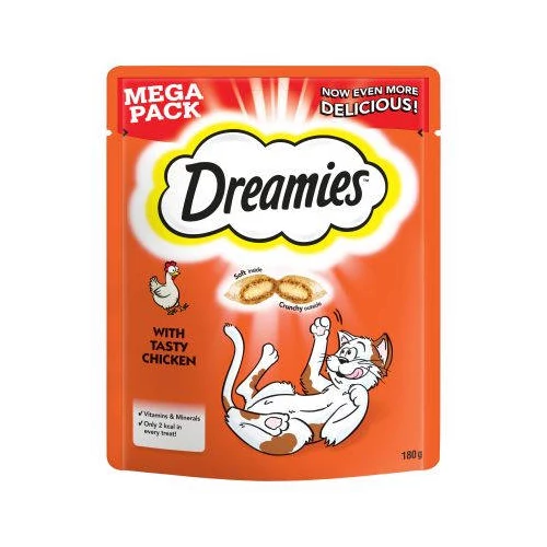 Dreamies Mega Pack Töltött falatkák - csirkés (180g)