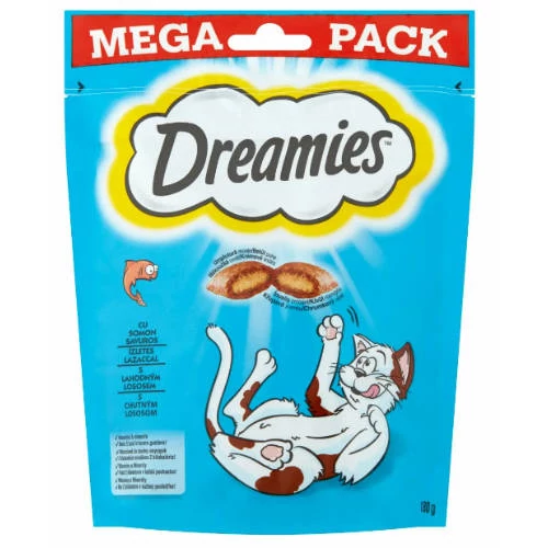 Dreamies Mega Pack Töltött falatkák - lazacos (180g)