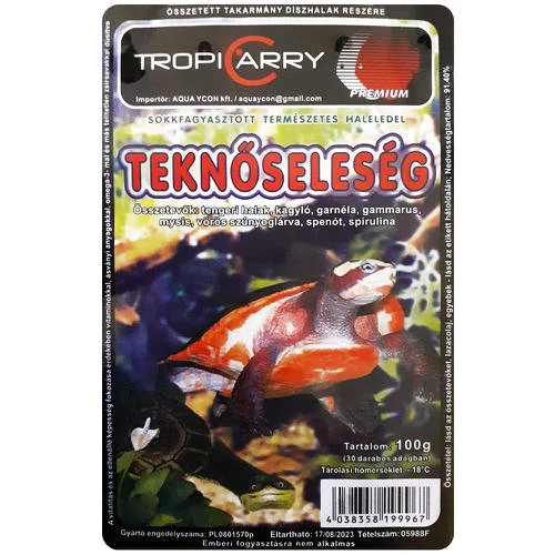 Fagyasztott TropiCarry Teknőseleség - vízi teknősök részére (100g/30 adag)