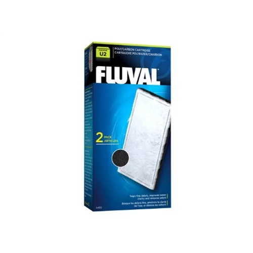 FLUVAL "U2" Poly/Carbon Cartridge - szűrőbetét (Fluval U2 belső szűrőhöz) 2db