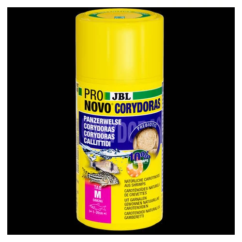 JBL Pronovo Corydoras Tab M - Tápláléktabletta páncélos harcsához 1-20 cm-ig (100ml/58g)
