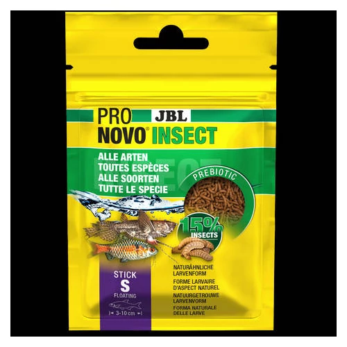 JBL Pronovo Insect Stick S - Akváriumi eledelrudak S méretben minden akváriumi halhoz 3-10 cm-ig (20ml/10g)