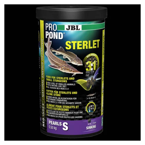 JBL ProPond Sterlet Small - Főtáplálék tavi kecsegék részére (S)  0,5kg/1l