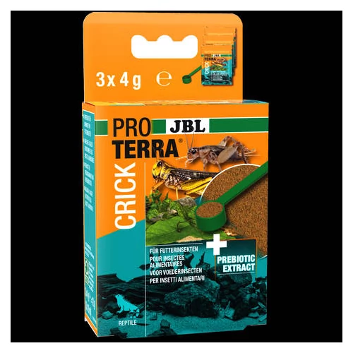 JBL PROTERRA Crick - Teljesértékű eledel takarmány rovarok etetéséhez (3x10ml)