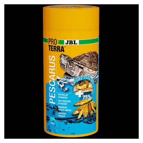 JBL PROTERRA Pescarus - kiegészítő eleség (egész hal, garnéla) mocsári és vízi teknősök részére (1000ml/150g)