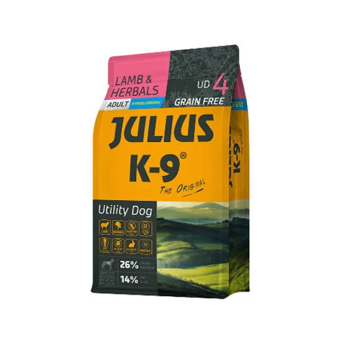 JULIUS K-9 3kg Adult Lamb & Herbals száraztáp kutyáknak (3kg)