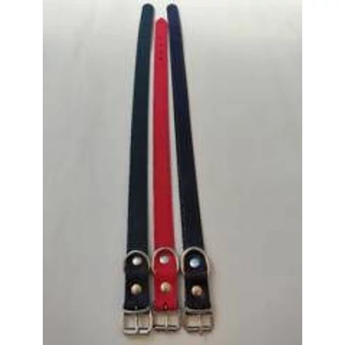 Nyakörv (bőr, varrás nélkül) kutyák részére (barna, fekete vagy piros színben) 3+mm/20mm/50cm