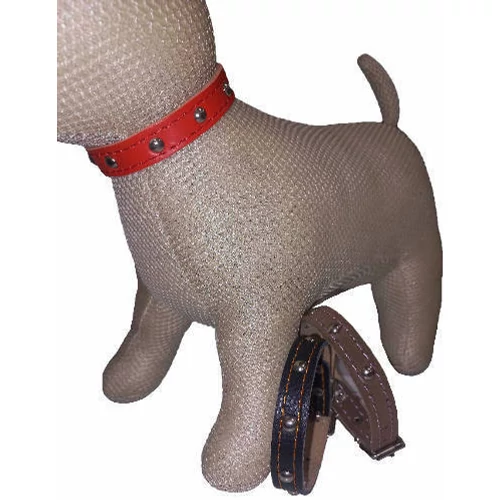 Nyakörv (bőr, veretes) kutyák részére 30mm, 60cm (több féle színben)