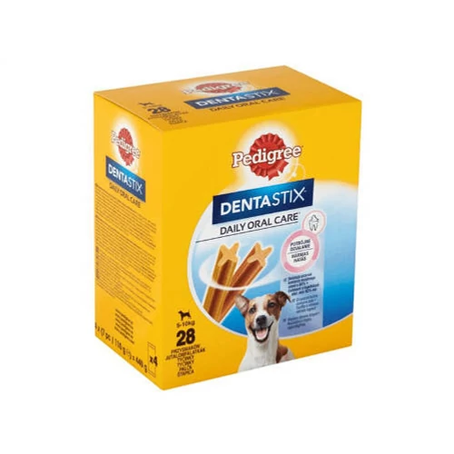 Pedigree DentaStix 5-10kg - jutalomfalat (fogtisztító) Kistestű kutyák részére 4x (7db/110g)