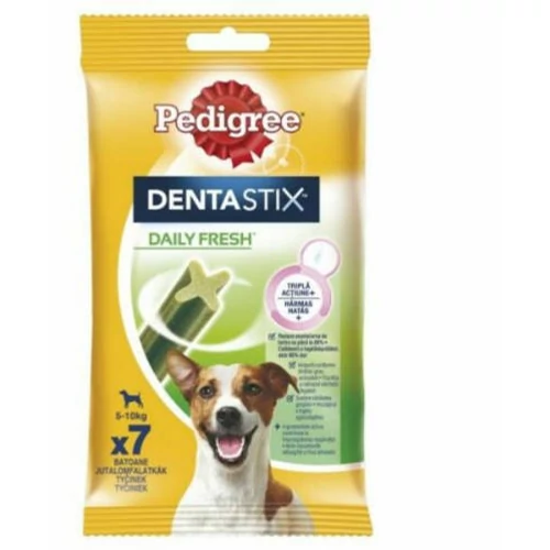 Pedigree DentaStix Daily Fresh 5-10kg - jutalomfalat (fogtisztító, zöld tea-eukaliptuszolaj) Kistestű kutyák részére (7db/110g)