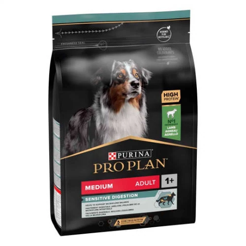 PRO PLAN Medium Adult Sensitive Digestion - Szárazeledel (bárány)  felnőtt kutyák részére (3kg)