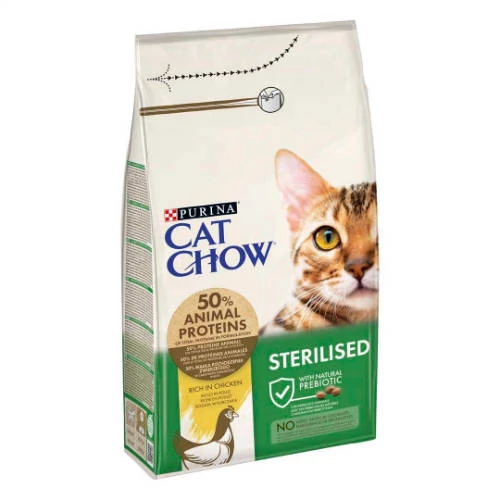 Purina Cat Chow Adult - Sterilized - Szárazeledel (csirke) felnőtt macskák részére (15kg)