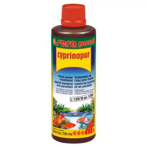 Sera Pond Cyprinopur - Tavi vízkezelőszer baktériumok és paraziták ellen (250ml)