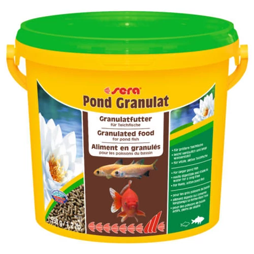 Sera Pond Granulat - pond táplálék - kerti tavakba (3800ml)