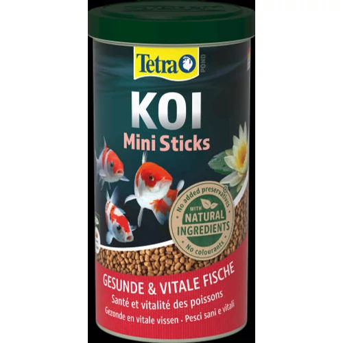 Tetra Koi Mini Sticks - Granulált főtáplálék 15cm-nél kisebb Koi pontyok részére (370g/1000ml)