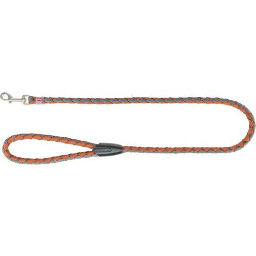 Trixie Cavo Leash - fonott póráz - rozsda/grafit - (S-M) Ø12mm/1m