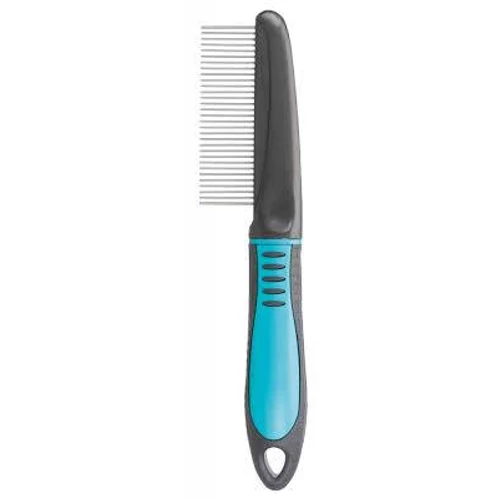 Trixie Comb, medium teeth - bontófésű közepes fogakkal (türkizkék,fekete) kutyák részére (22cm)