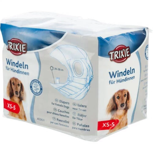 Trixie Diapers for Female Dogs - pelenka nőstény kutyák részére  (XS-S/12db)