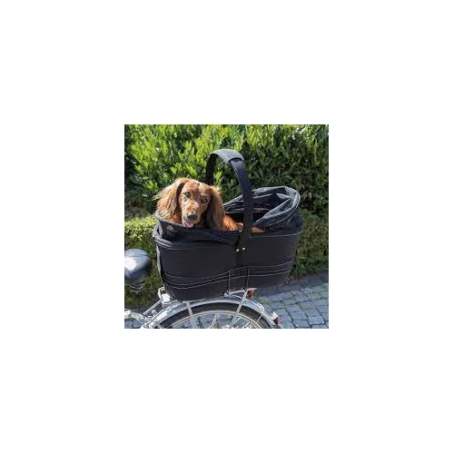 Trixie Dog Bicycle Basket Long for Wide Bike Racks - szállítókosár kerékpárra (fekete) 29x49x60cm