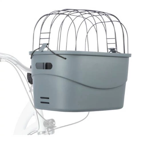 Trixie Front Bicycle Basket - szállítókosár kerékpárra (szürke) 42x39x30cm
