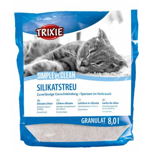 Trixie Simple'n'Clean Silicate Litter - szilikon alom (8l)