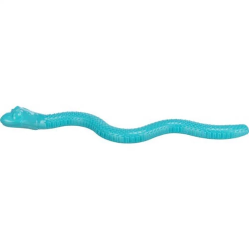 Trixie Snack Snake - jutalomfalat adagoló (kígyó, petrolkék) kutyák részére (59cm)