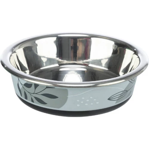 Trixie Stainless Bowl flat- Rozsdamentes tál, gumi/műanyag bevonattal (Ø12cm/0,2l)