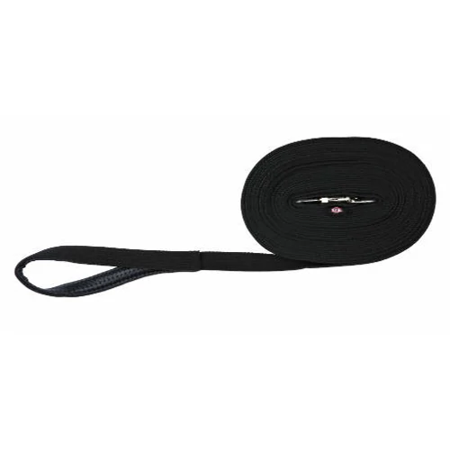 Trixie Tracking Leash - nyomkövető póráz - fekete (20mm/10m) - NYÁRI ÁRZUHANÁS