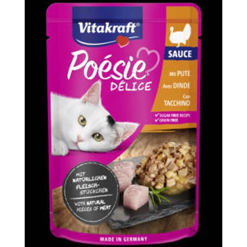 Vitakraft Poésie Déli Sauce - nedvestáp (pulyka) macskák részére (85g)