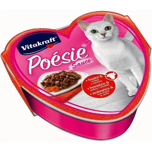 Vitakraft Poésie Sauce alutálkás - nedveseledel (marha,sárgarépa) macskák részére 85g