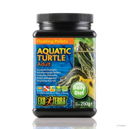 Exo-Terra Floating Pellets Aquatic Turtle - Úszópellet eleség felnőtt viziteknősők részére (250g)