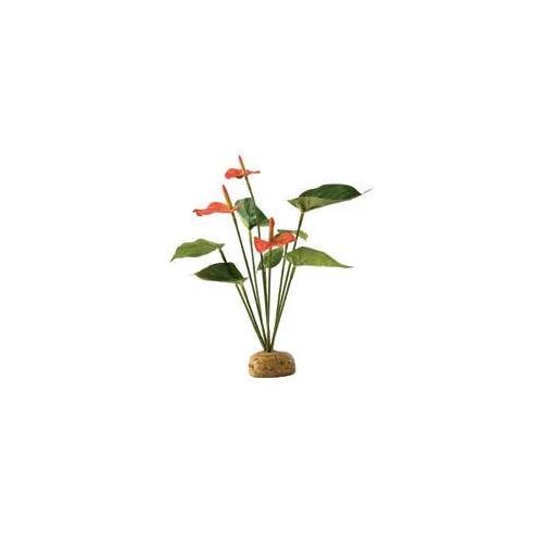 Exo-Terra Rainforest Plant Anthurium Bush - Terráriumi műnövény dekoráció (Flamingóvirág) cca.30cm