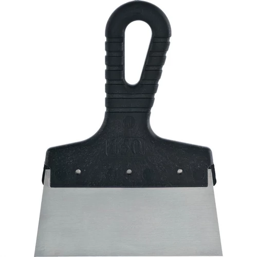 SIBRTEH 150mm spatulya rozsdamentes, műanyag nyéllel