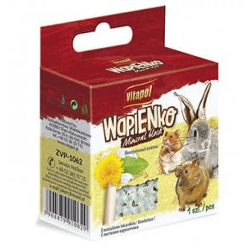 Vitapol Mineral Block (pitypang) - fogkoptató rágcsálók és nyulak részére (40g)