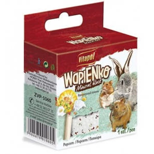Vitapol Mineral Block (pop corn) - fogkoptató rágcsálók és nyulak részére (40g)