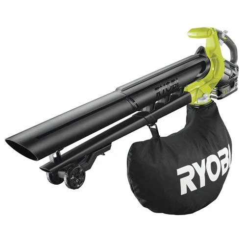 Ryobi RBV1850 ONE+18 V akkus lombszívó- fúvó szett akku+ töltő brushless