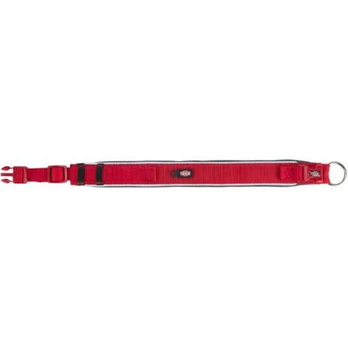 Trixie premium collar, extra wide (XS) - nyakörv (extra széles,piros/grafit) kutyák részére (XS-S) 27-35cm/25mm