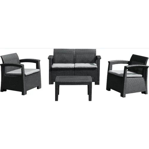 Fieldmann 2+1+1 műrattan kertibútor szett FDZN 3050