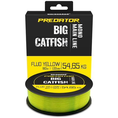 Haldorádó Predator Catfish Line Mono Fluo Yellow 1,00mm / 180m - 54,65 kg