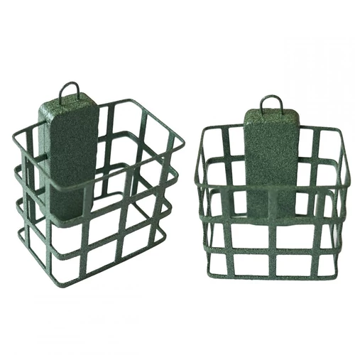 PELLET FEEDER LEMEZ-SZÖGLETES SZINTER-ZÖLD 130G