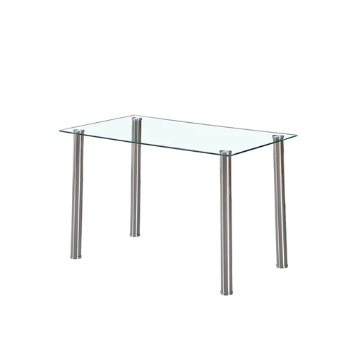 Berna 140 cm szögletes üveg étkezőasztal transparent