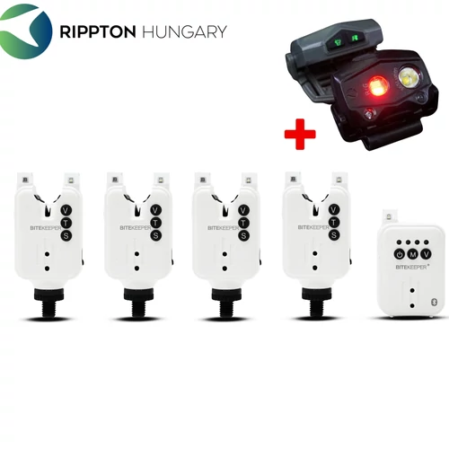 Rippton - BiteKeeper Pro kapásjelző+Ajándék StellarLight fejlámpa - Fehér 4+1